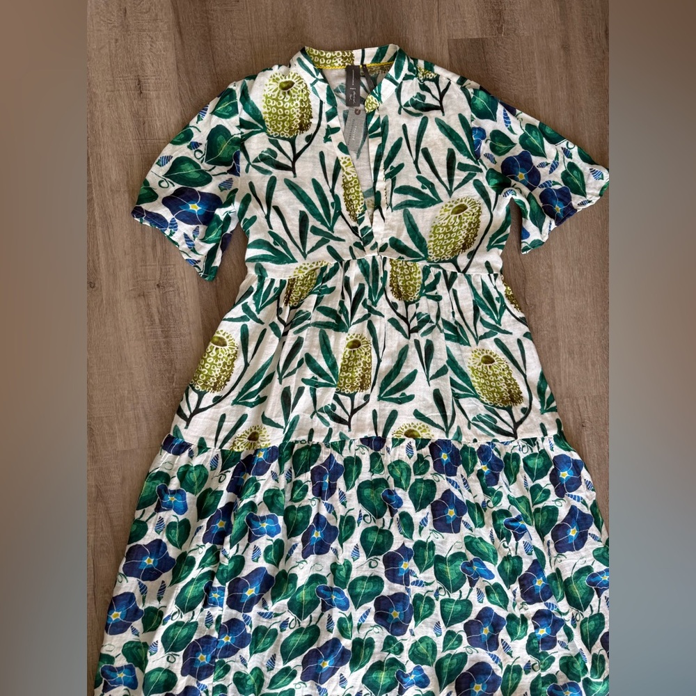 NWT Anthropology Summer Patterned Maxi Dress - Picture 4 of 13
